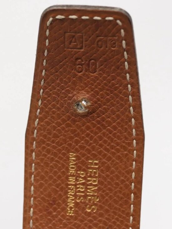 HERMES H Constance Reversible Belt Leather 28.7\